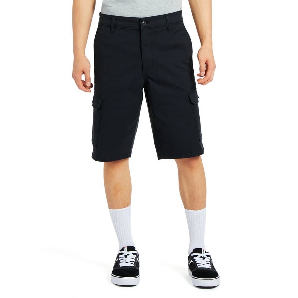 AirWalk Cargo Shorts Size 28 Black Stretch Cotton/Elastane New